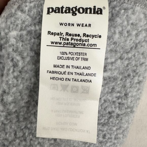 Patagonia Better Sweater 1/4-zip fleece gray pullover - Picture 8 of 11